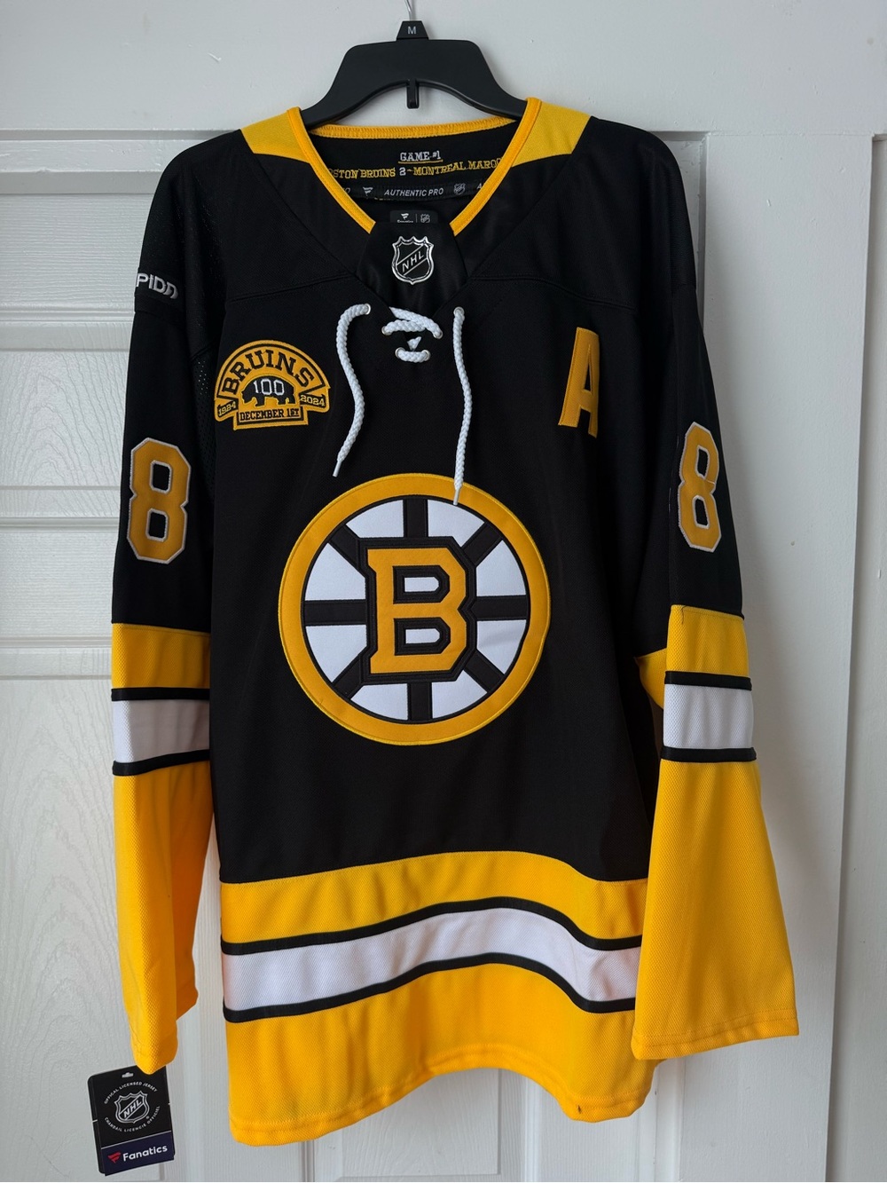 Boston Bruins David Pastrnak #88 Fanatics Centennial Jersey Size 56 New